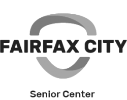 Fairfax City Senior Center logo black and white