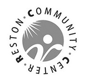 Reston Community Center logo black and white