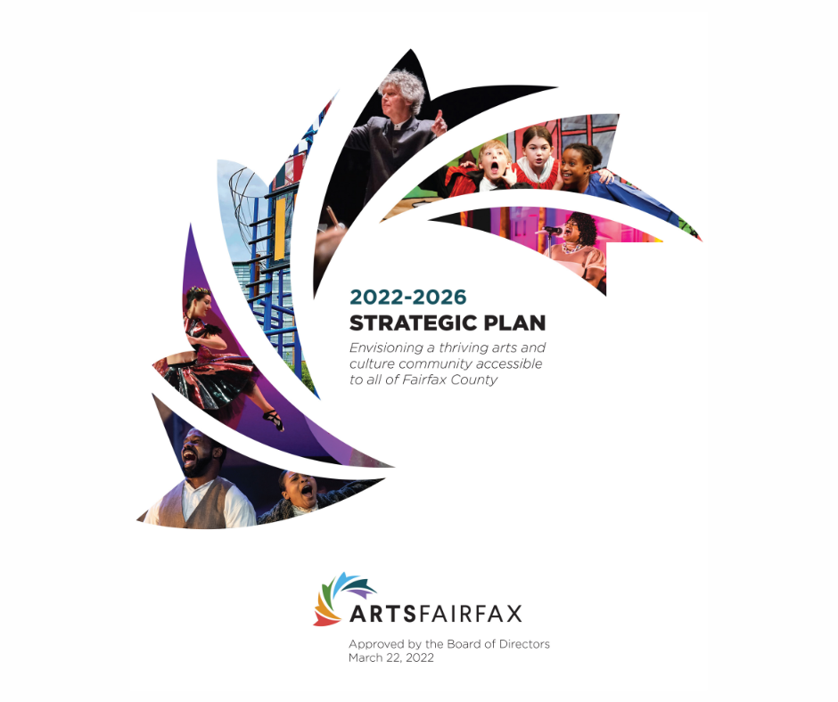 The cover of the published ArtsFairfax Strategic Plan
