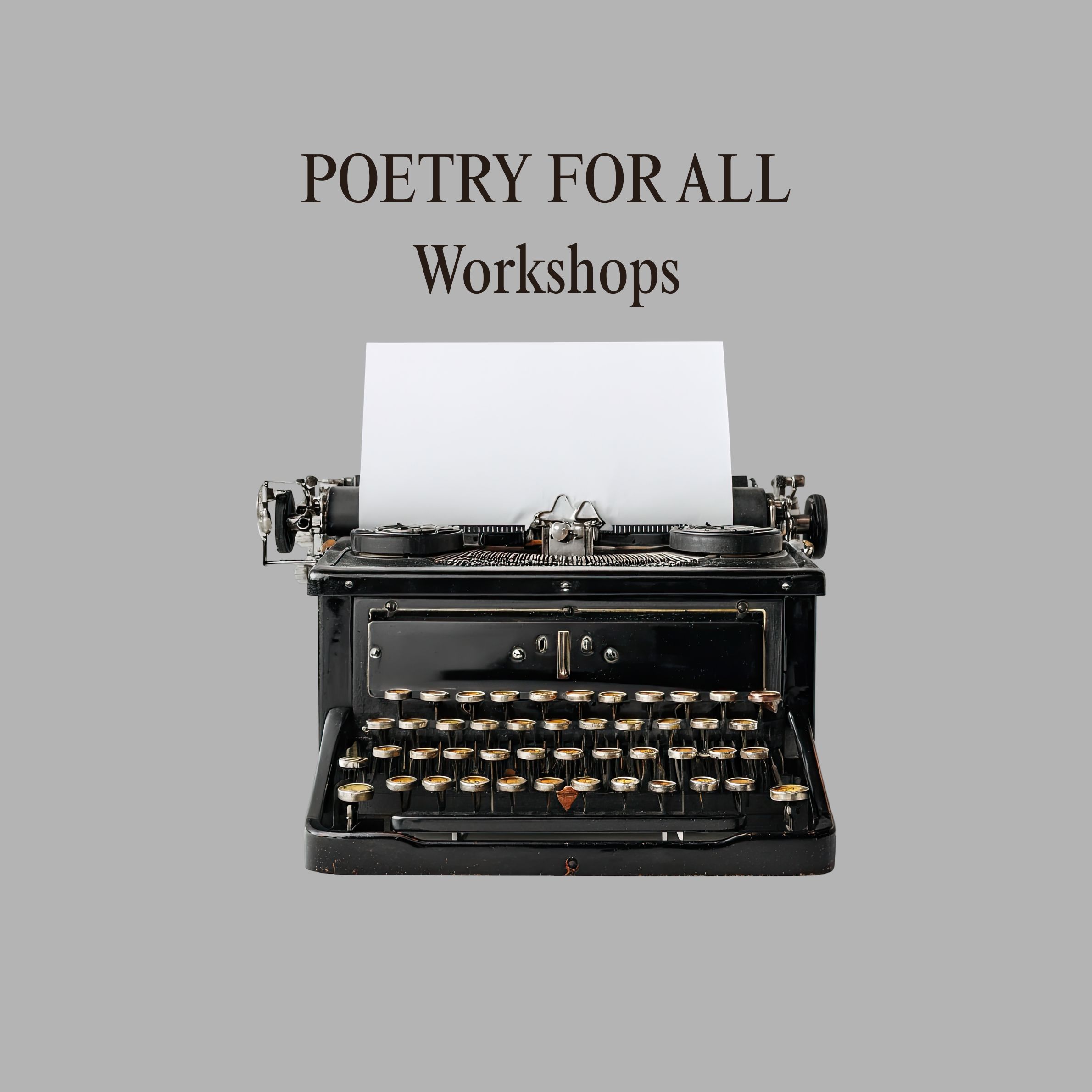 Poetry For All Workshops (Square Pillow)