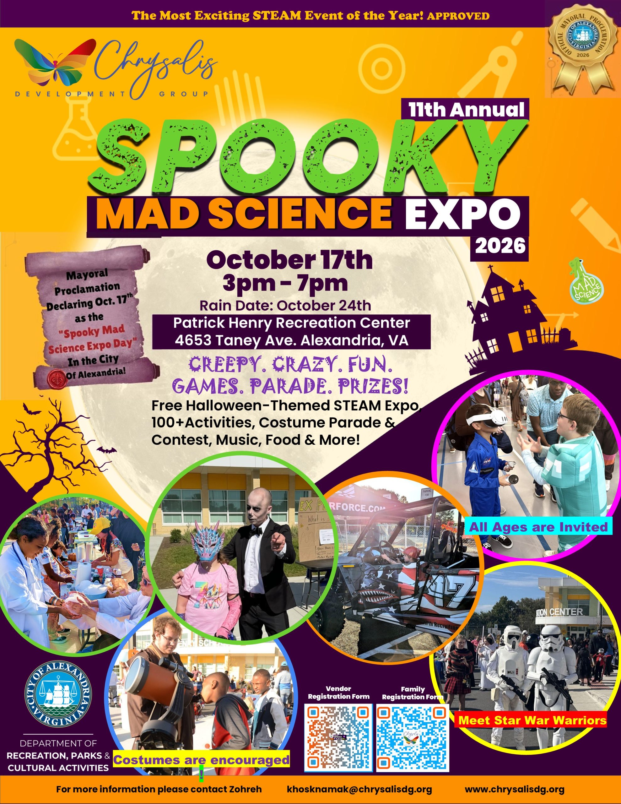 Spooky Mad Science Flyer 2026