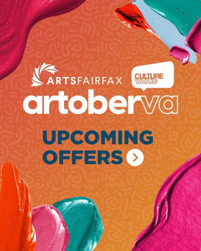 It’s October, which means we’re kicking off an exciting lineup of artoberVA offers you won’t want to miss! 🤩

Swipe right to view upcoming events ➡️

#ArtsFairfax #artoberVA #NationalArtsAndHumanitiesMonth #LocalArts #DMVArts

🎶 October 1: Experience Andean traditions brought to life through Peruvian rhythms, modern instruments, and vibrant performances by Raymi and presented by OLLI Mason (@olliatmason) and Reston Community Center (@restoncommunitycenter).

🩰 October 2: Join Conservatory Ballet (@conservatoryballet) for an Open House and learn more about their ballet and dance programs, class levels, and enrollment.  

🎵 October 2: Enjoy an autumn evening of live jazz by Bloom presented by Reston Community Center (@restoncommunitycenter).

🪅 October 3: Celebrate Hispanic Heritage Month in Fairfax City (@cityoffairfaxva) with cultural performances, music, food, and artisans.

🖼️ October 3: Stop by the Fall Tall Oaks Art Show to soak in local talent and see works by artist Eric Ndofor (@ereco_art).

🎨 October 4: Experience a juried festival showcasing over 30 local & regional visual artists from throughout the Mid-Atlantic region at the McLean Artfest hosted by the McLean Community Center (@mcleanvacenter) and McLean Project for the Arts (@mp4a).

🖌️ October 5: Join ArtLords (@artlordsnet) director Omaid Sharifi for a night of therapeutic art using the practice of body mapping hosted by the Community Studio at JCPC (@thecommunitystudiova).

🧘‍♀️ October 6: Spend 90 minutes in a safe and comfortable environment in Energy Medicine, movement practices, and sound healing hosted by the Community Studio at JCPC (@thecommunitystudiova).

🎻 October 6: Join OLLI Mason (@olliatmason) for a Music Sampler from the Dewberry School of Music (@musicatmason), featuring professors alongside some of their most promising students.

🎭️ Various dates through October 11: Catch NextStop Theatre (@nextstoptheatre) in “The Second Best School Shooting,” a U.S. Premiere comedy about grief, friendship, and what happens when one tragedy is eclipsed by another.

🔎 Discover more events at ArtsFairfax.org/artoberVA
 
#ArtsFairfax #artoberVA #NationalArtsAndHumanitiesMonth #LocalArts