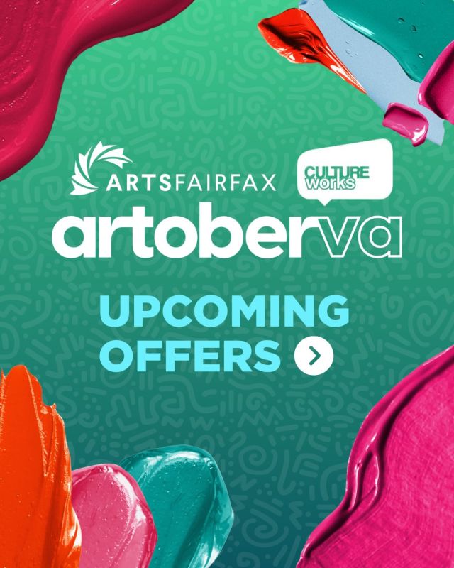 Mark your calendars for these exciting artoberVA offers! 🗓️
 
Swipe to view upcoming events ➡️

#ArtsFairfax #artoberVA #NationalArtsAndHumanitiesMonth #LocalArts #DMVArts

🎶 October 15: Catch Sopranessence (@sopranessence) as they present a musical ride from operatic arias to Broadway and more as part of the “Meet the Artist” series at Reston Community Center (@restoncommunitycenter).

🎹 October 16: As part of the City of Fairfax (@cityoffairfaxva) Old Town Hall Performance Series, pianist and composer Alfred Yun (@alfredleeyun) will play jazz inspired by Korean culture, from his latest album, “Voice and Phenomenon,” as well as a few surprises!

🎷 October 16: Enjoy an autumn evening of jazz featuring Stephen Phillip Harvey (@stephenpharvey) and curated by Darden Purcell and Reston Community Center (@restoncommunitycenter).

📺 October 17: Join Better Said Than Done (@bettersaidthandone) at Clare and Don’s Beach Shack (@clareanddons) for “Terrifying Tales of Technology” with storytellers Jason Howard, Jenn Kamara, Joe Morice, Jack Scheer and more.

🌎 October 17: Sing along with the Fairfax Jubil-Aires (@fairfaxjubilaires) to fill Fair Oaks Mall (@fairoaksmall) with song for World Singing Day!

🎨 October 17: Showcasing 50 artists and 10 performances in the heart of Annandale, this free festival by the Mason District Arts Council (@masondistrictarts) will feature visual artists, potters, photographers, musicians, dancers, and creatives of all types.

🍂 October 17: Bring the whole family out to enjoy live music, food trucks, local small business vendors, and family friendly activities at Workhouse Arts Center (@workhousearts).

🗳️ October 17 & October 18: Voce Chamber Singers (@vocesings) will explore the themes of voting, democracy, and civic engagement through music that uplifts the power of individual and collective voices.

🖼️ October 17 & October 18: Explore our beautiful community and meet a unique and diverse group of artists at Great Falls Studios (@greatfallsstudios) who are excited to share their creative vision and engage with you in the creative process.

🎼 October 18: “The Shared Table: The Sounds of Comm-UNITY” concert by the Vienna Choral S